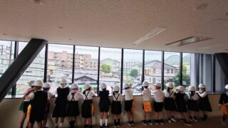 現場見学会（湯田小学校）を行いました